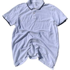 M&S White Polo Shirt XL Regular Fit Pure Cotton